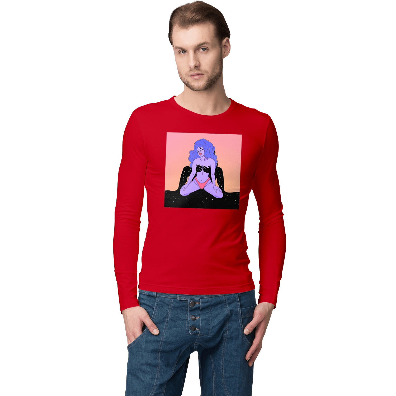 Purple Girl In Panties