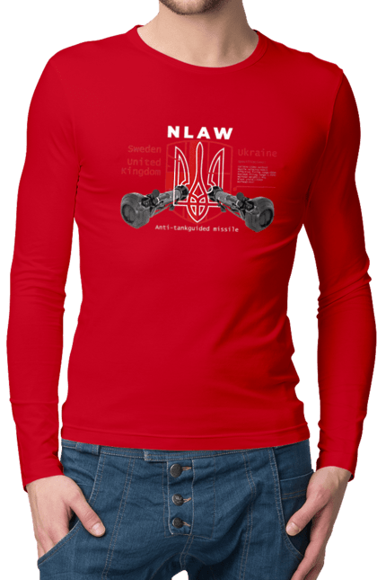 Men`s longsleeve with prints NLAW. Caesar, himars, nlaw, patriot, weapons, zaluzhny. 2070702