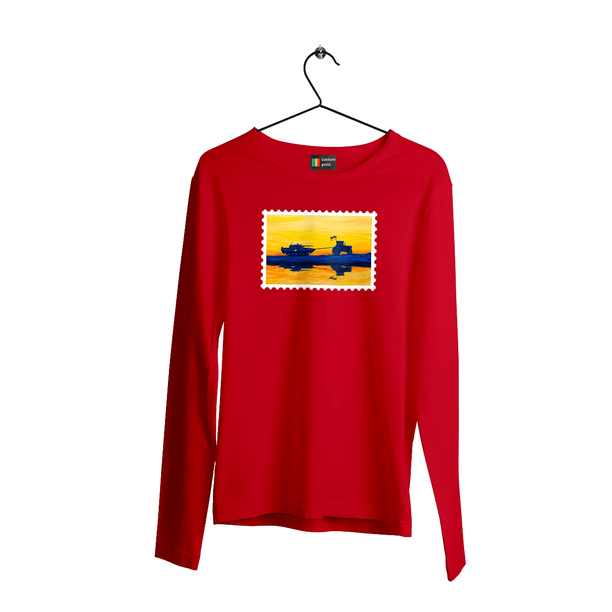 New brand, tractor pulling tank