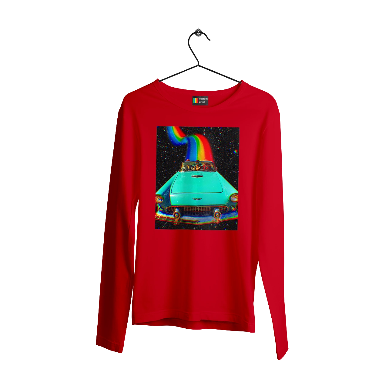 Picture, a car in space