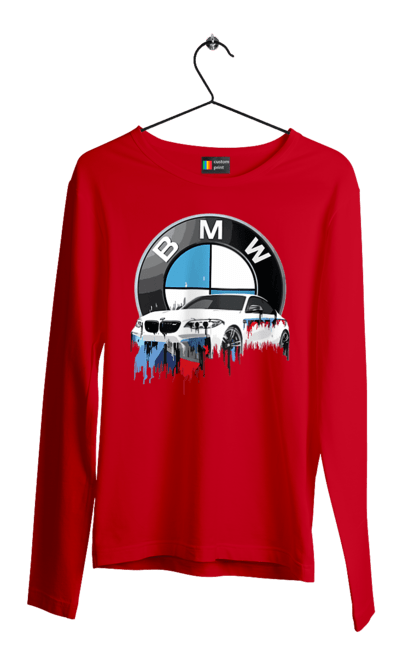 Чоловічий лонгслів з принтом "BMW". Bmw, авто, бмв, бмв фан, фанклуб. 2070702