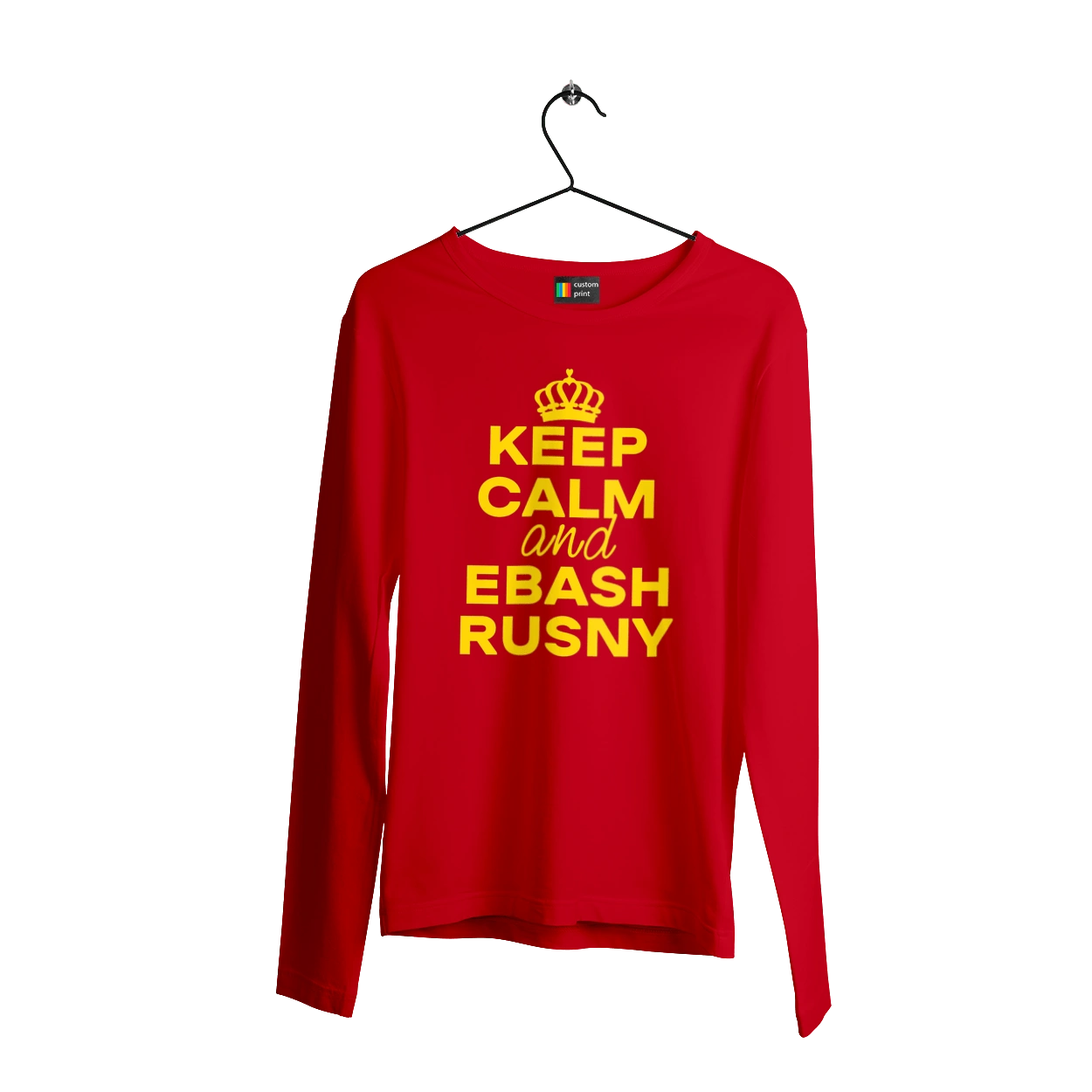 Keep Calm and Ebash Rusny yellow