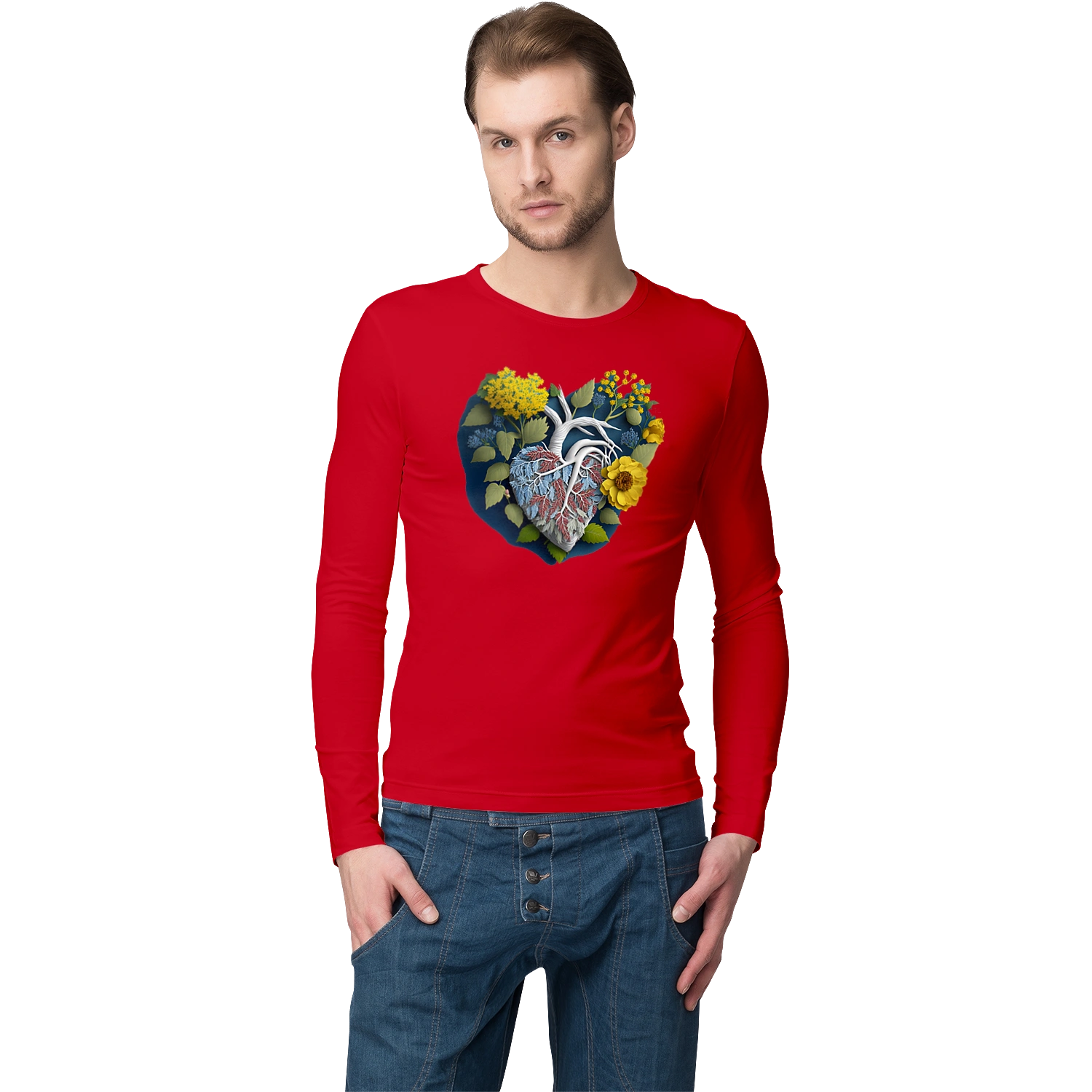 Сердце цветы