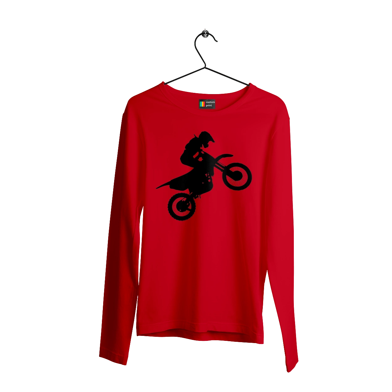 Silhouette Of A Motorcyclist