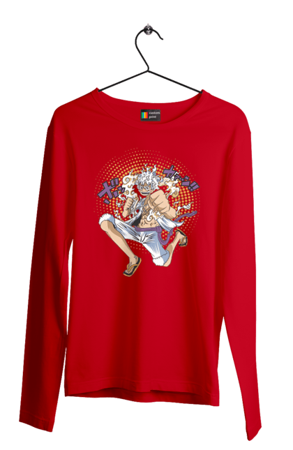 Men's longsleeve with prints One Piece Luffy. Anime, luffy, manga, monkey de luffy, one piece, pirates. 2070702