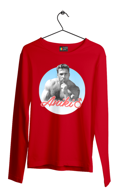 Чоловічий лонгслів з принтом "Біллі Херрінгтон". Аніки, біллі, біллі херрінгтон, гачі, гачімучі, гумор, прикольна, херрінгтон. 2070702