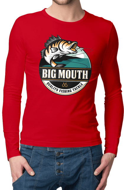 Men`s longsleeve with prints Fishing. Fish, fisherman, fisherman`s fork, fishing, hobby. 2070702