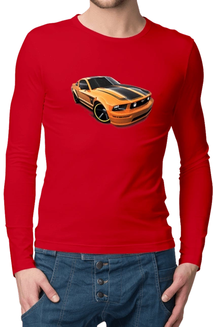 Orange, high speed car