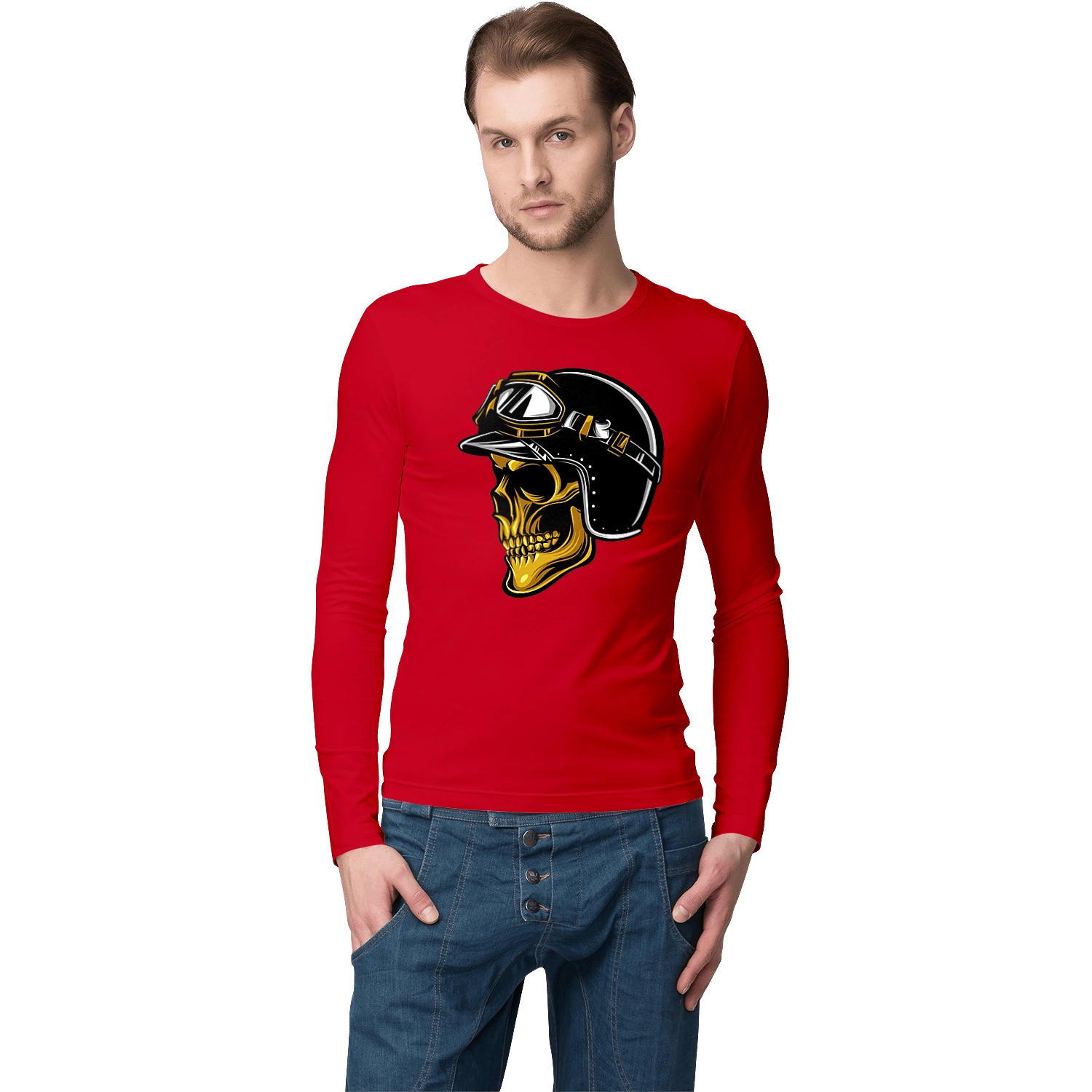 Череп в мотошоломі