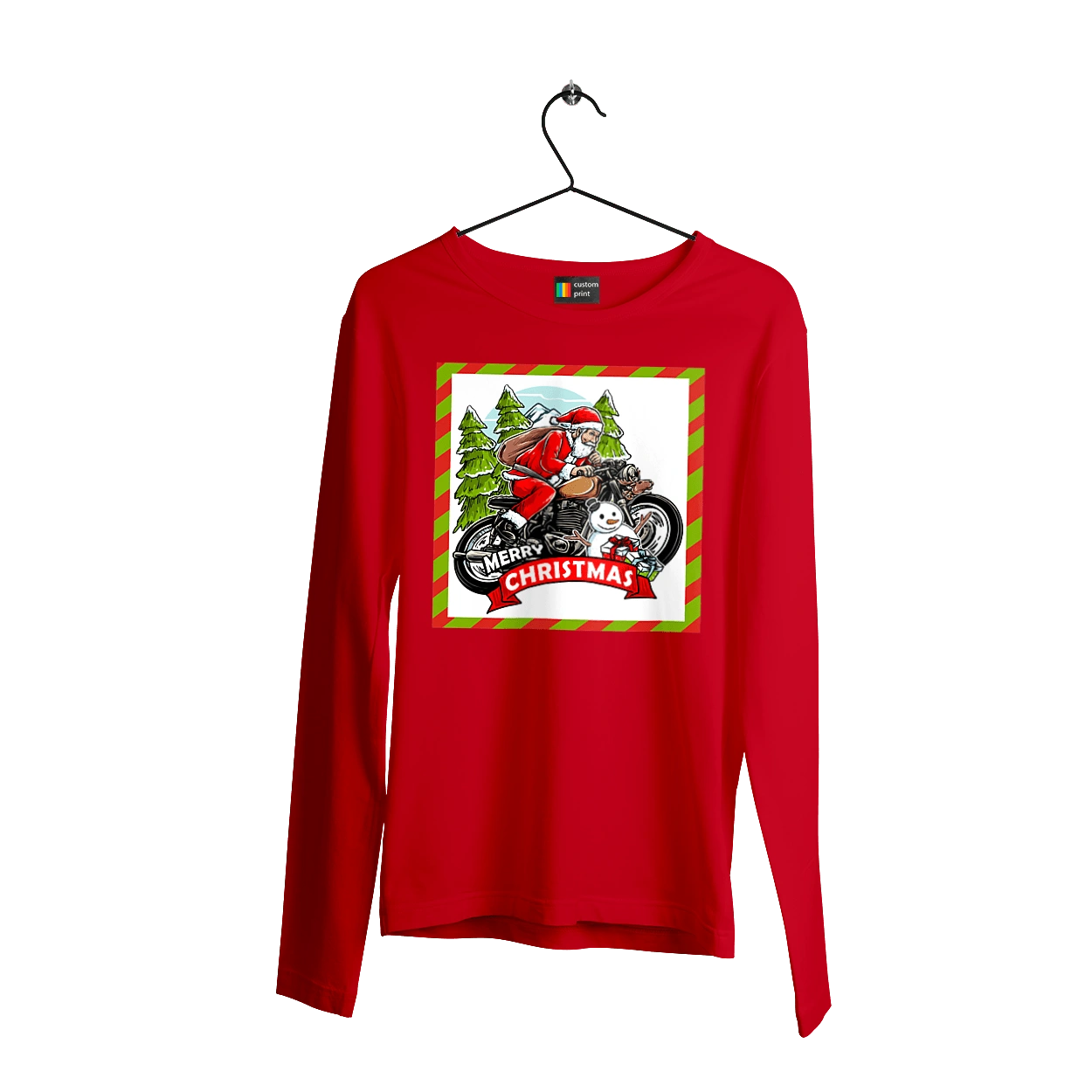 Санта на мотоцикле