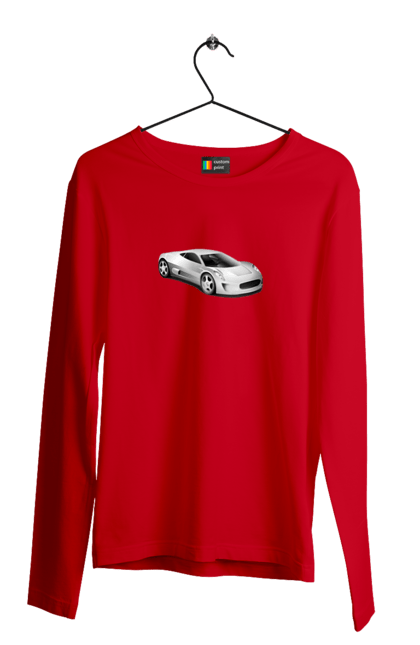 Чоловічий лонгслів з принтом "Авто.1". Авто, графіка, спортивне авто, фото, чорно-біле зображення. 2070702