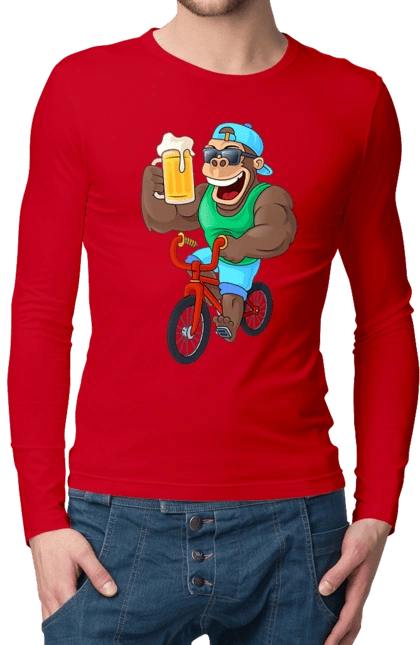 Мавпа З Пивом На Велосипеді