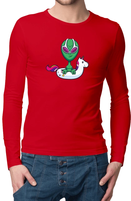 Alien Floats In A Circle