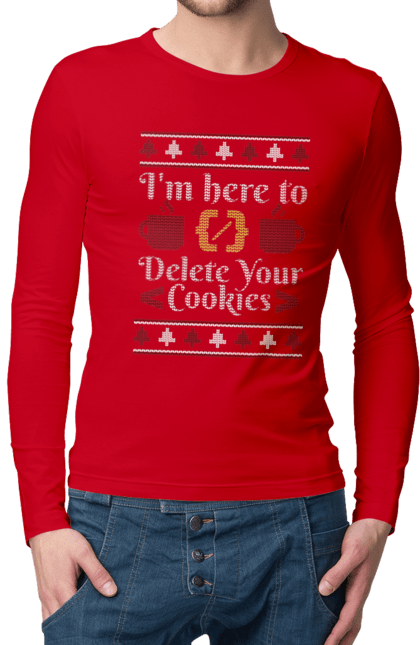 Men`s longsleeve with prints I am here to eat all your cookies. 404, andoid, aws, backend, christmas, cloud, code, computer, cookie, css, data, date, dev, devops, front, geek, git, github, go, golang, google, hacker, html, ios, java, javascript, jquery, js, linux, mascot, new year, new year`s, nodejs, php, pingfin, programmer, programming, programming languages, python, react, science, script, web. 2070702
