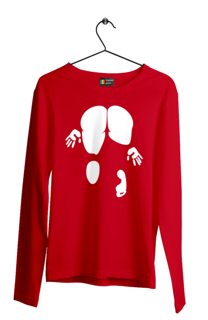 Чоловічий лонгслів з принтом "Дівчина вид по заду". Вид з зади, вульгарна, гумор, дівчина, дівчина раком, прикольна. 2070702