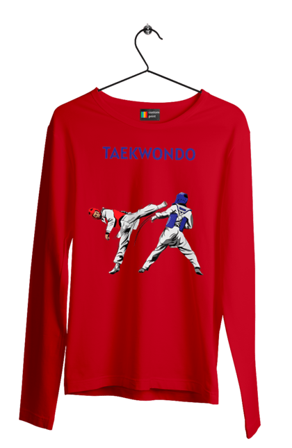 Men's longsleeve with prints Taekwondo. Korea, martial arts, sport, taekwondo, training. 2070702