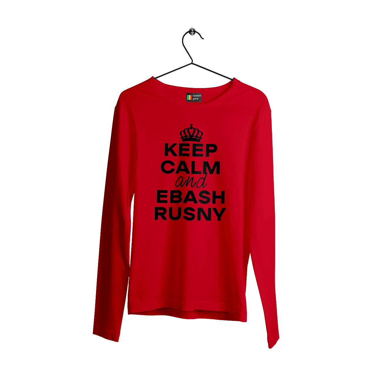 Keep Calm and Ebash Rusny black