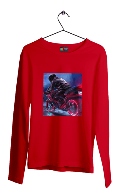 Men`s longsleeve with prints Motorcycle. Motolove, motorcycle, report, troll, ukraine. 2070702
