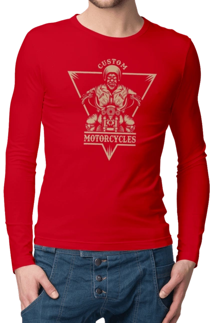 Скелет на мотоцикле