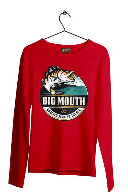 Men`s longsleeve with prints Fishing. Fish, fisherman, fisherman`s fork, fishing, hobby. 2070702