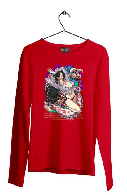 Men's longsleeve with prints One Piece Boa Hancock. Anime, boa hancock, manga, one piece, pirate empress, straw hat pirates. 2070702