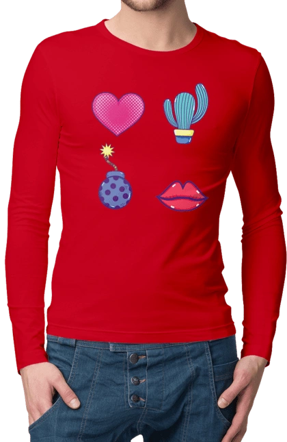 Heart, Cactus, Bomb, Lips