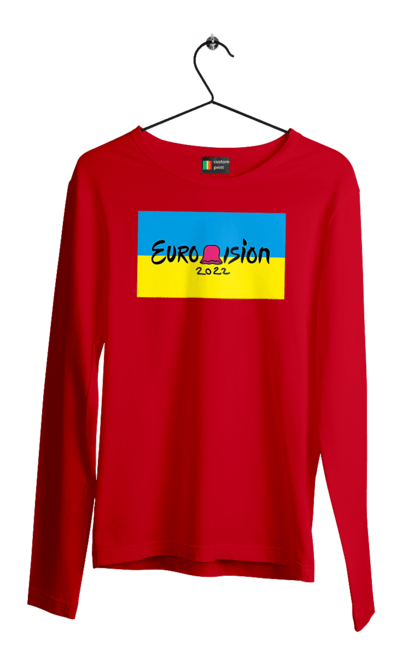 Чоловічий лонгслів з принтом "Євробачення за KALUSH Orchestra". Kalush orchestra, stefania, азов, врятувати азовсталь, врятувати захисників азовсталі, євробачення, звільнити, маріуполь, наші захисники, перемога, свобода. 2070702