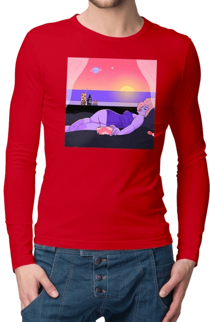 Purple Girl On Vacation