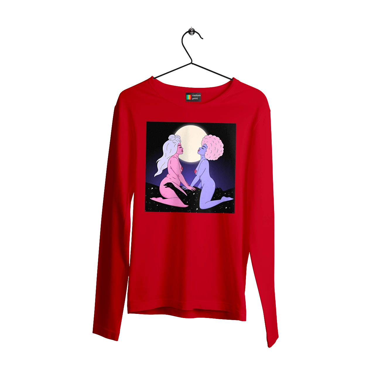 Two Aliens And The Moon