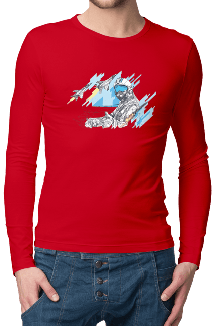 Чоловічий лонгслів з принтом "Слава збройним силам України". День захисника, день захистиць, марка, подяка, слава зсу, укрпошта. 2070702