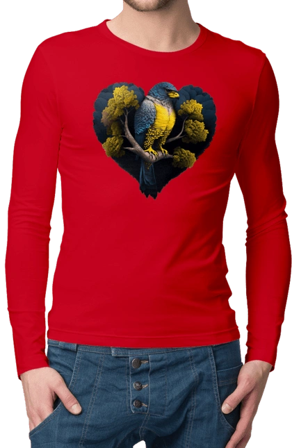 Blue and yellow falcon