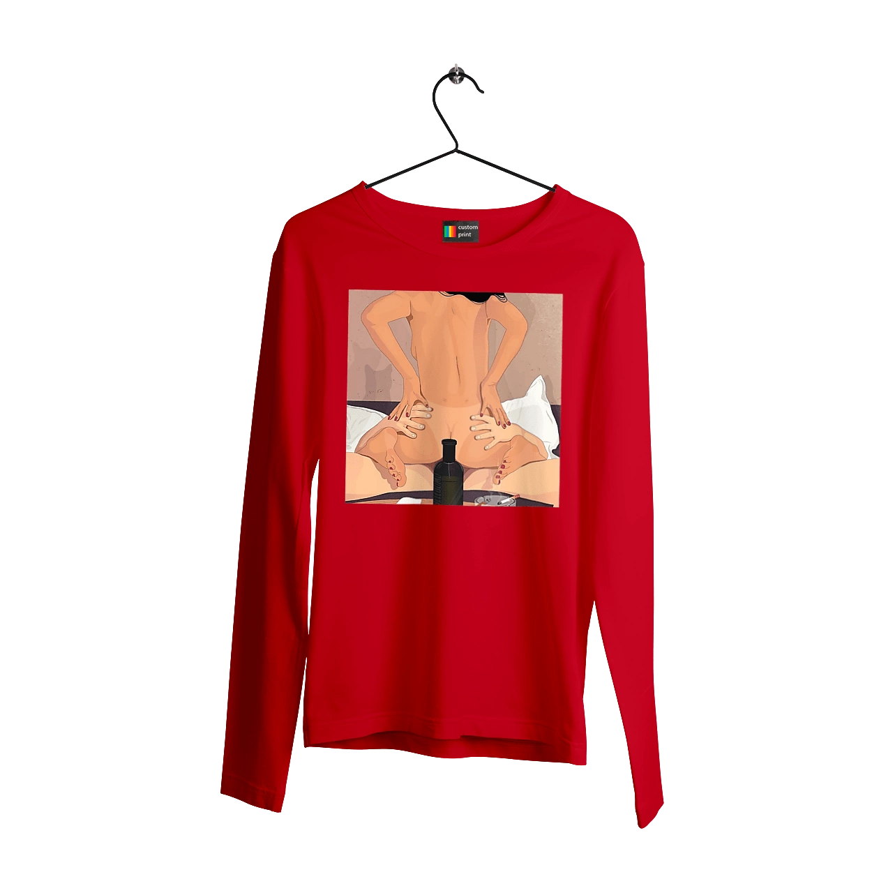 Гола Дівчина, Пляшка І Сигарети