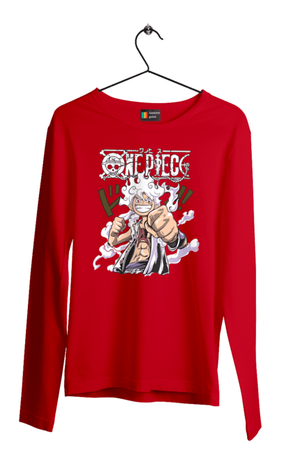 Men's longsleeve with prints One Piece Luffy. Anime, luffy, manga, monkey de luffy, one piece, pirates. 2070702