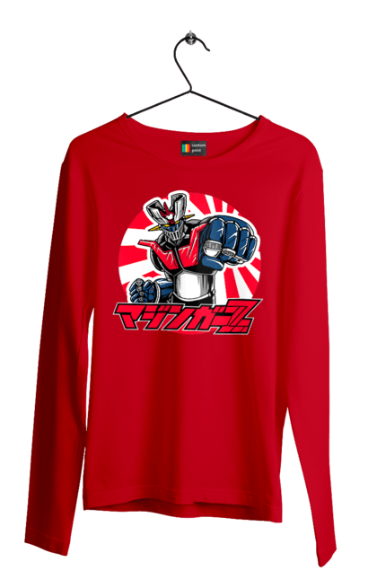 Men's longsleeve with prints Mazinger Z Grendizer. Anime, goldorak, goldrake, grendizer, manga, mazinger z, mecha, robots. 2070702