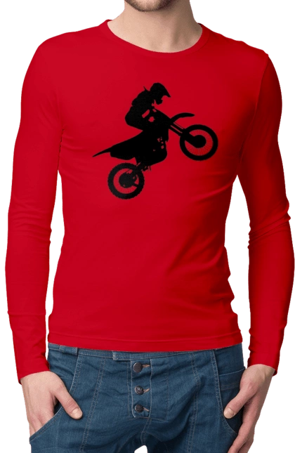 Silhouette Of A Motorcyclist