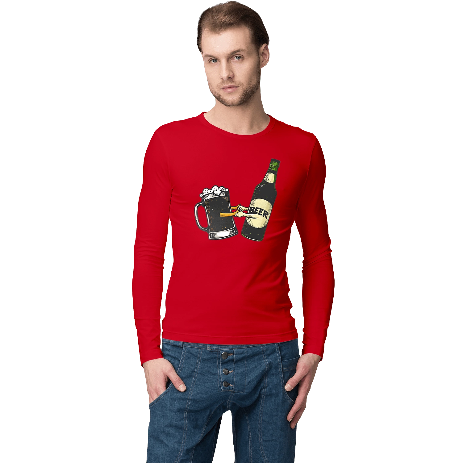 Bottle Of Beer With A Glass Of Beer