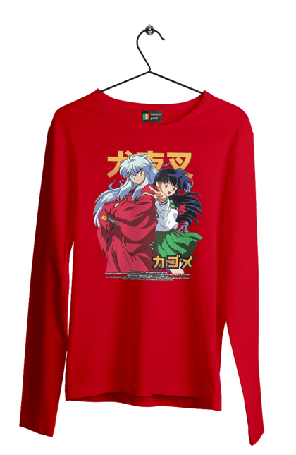 Чоловічій лонгслів з принтом "Inuyasha". Anime, inuyasha, manga, rumiko takahashi, аніме, демон охоронець, манга, руміко такахасі. 2070702