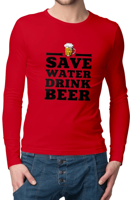 Save water, drink beer (black)
