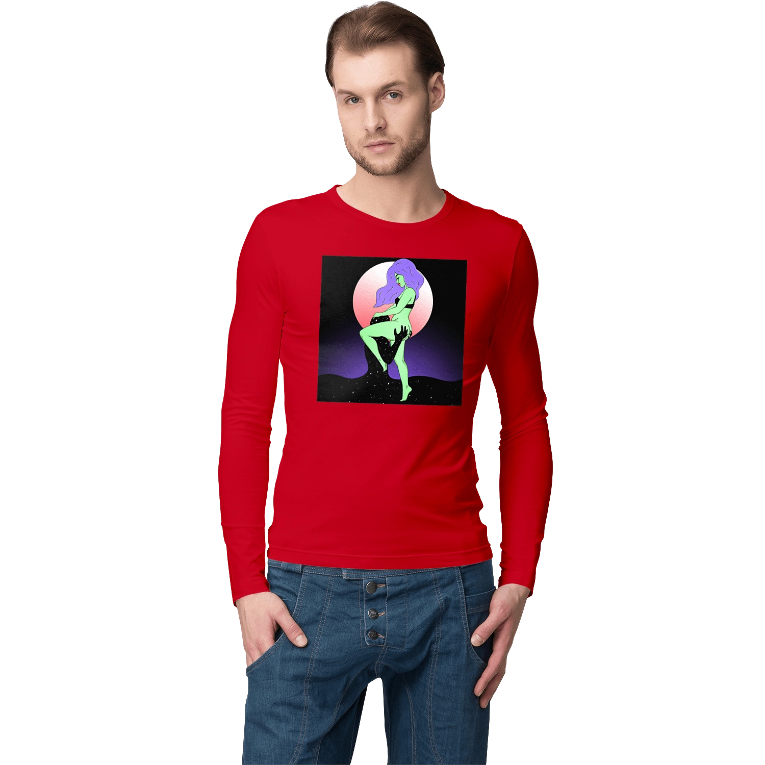 Green Girl And The Moon