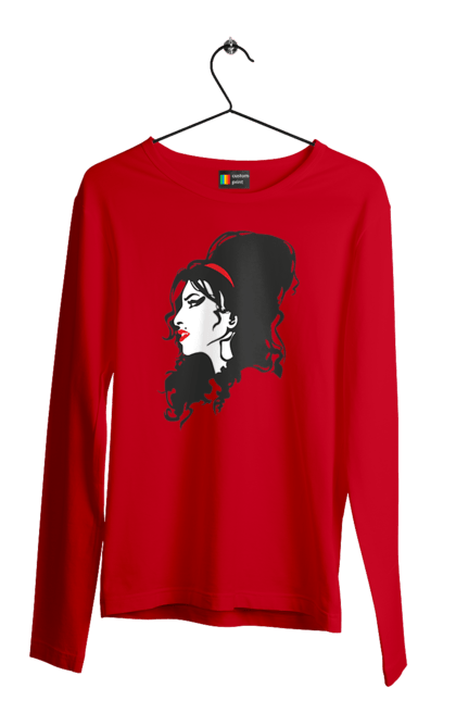 Men's longsleeve with prints Amy Winehouse. Amy winehouse, blues, composer, jazz, musician, singer, soul. 2070702