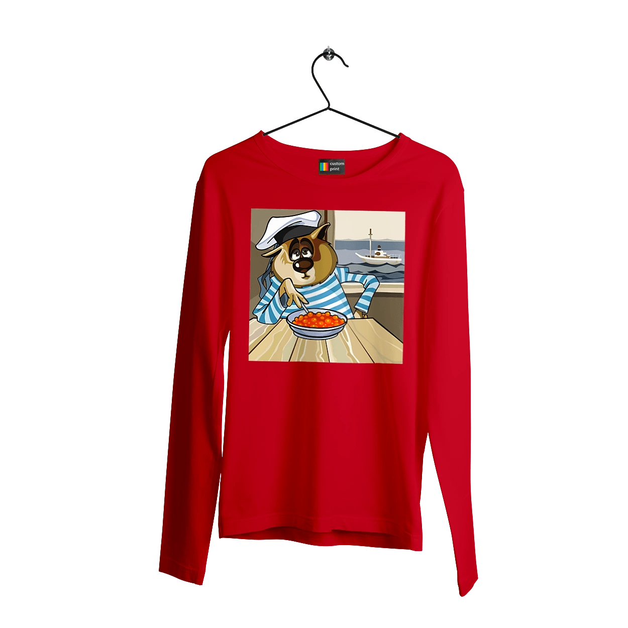 Cat Sailor, On The Ship Eats Red Caviar