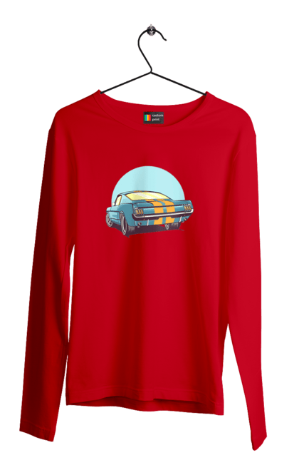 Чоловічий лонгслів з принтом "Авто". Авто, герой, гроші, монстр, музика, новий, персонаж, робот, супер герой. 2070702