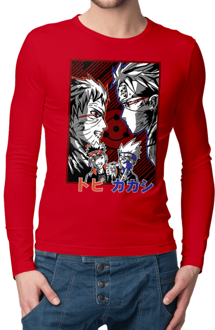 Men's longsleeve with prints Naruto Kakashi Hatake. Anime, kakashi, manga, naruto, shinobi, shonen, team number 7. 2070702