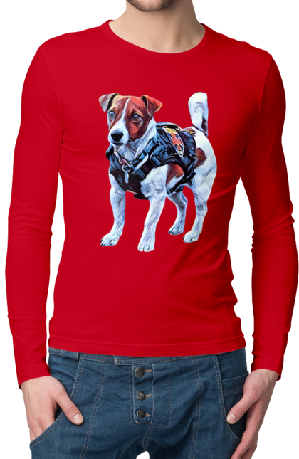 Чоловічий лонгслів з принтом "Пес Патрон". Зсу, патрон, пес, пес патрон, україна. 2070702