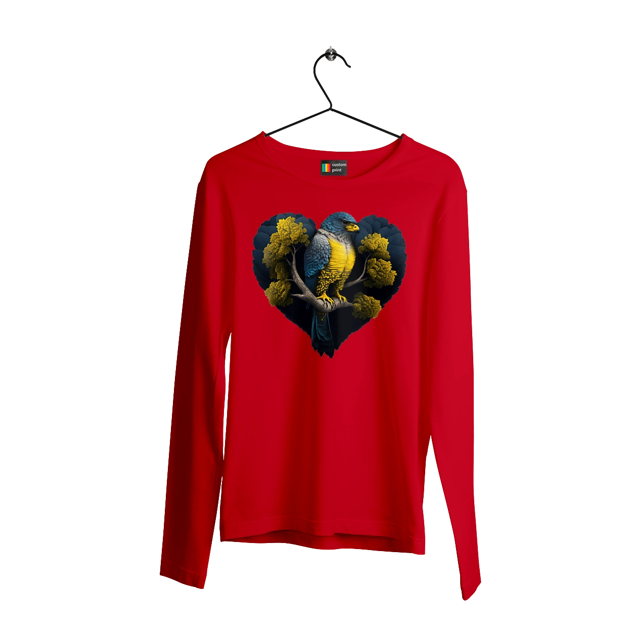 Blue and yellow falcon