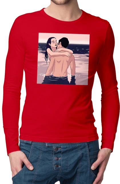 Couple Hugging In The River