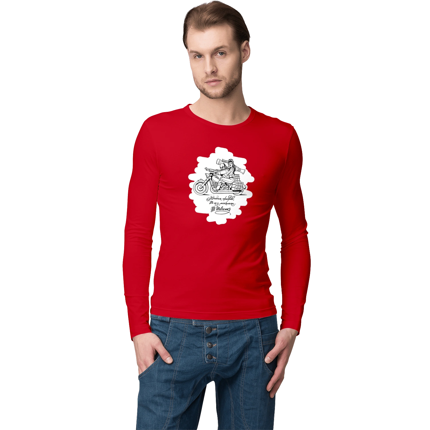 Шевченка на мотоциклі