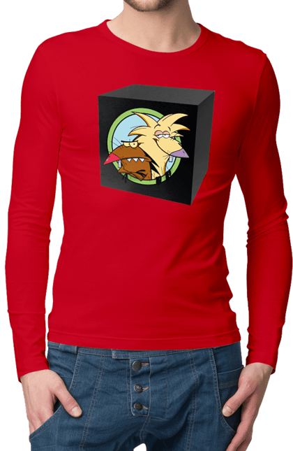 Чоловічий лонгслів з принтом "Black Box". Black box, бобер, боєприпас, коробка, повернись живим. 2070702