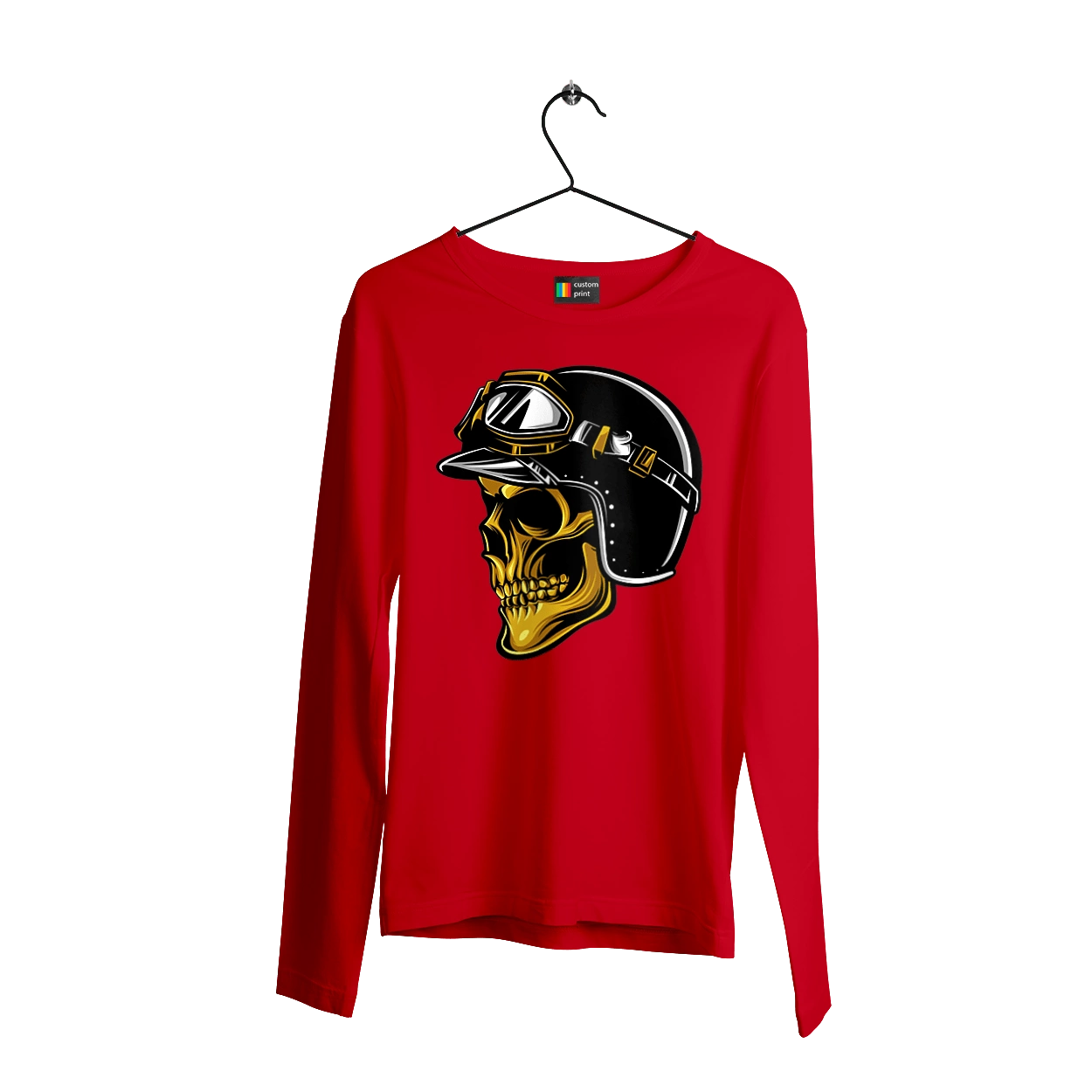 Череп в мотошоломі