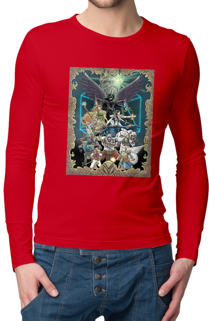 Чоловічий лонгслів з принтом "Легенда вокс машина". Вокс, вокс машина, машина, мультсериал, приключения, сериал, фентезі. 2070702